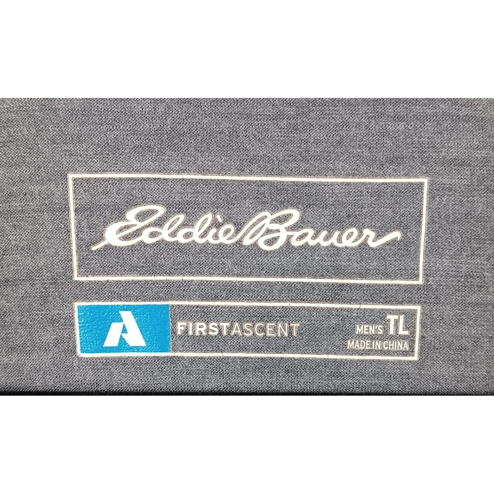 Eddie Bauer First Ascent Mens TL Gray Quarter Zip Long‎ Sleeve Base Layer Top - Picture 3 of 5